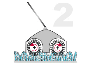 2_einbuersten-reinigungsgranulat Einbürsten des Reinigungsgranulats